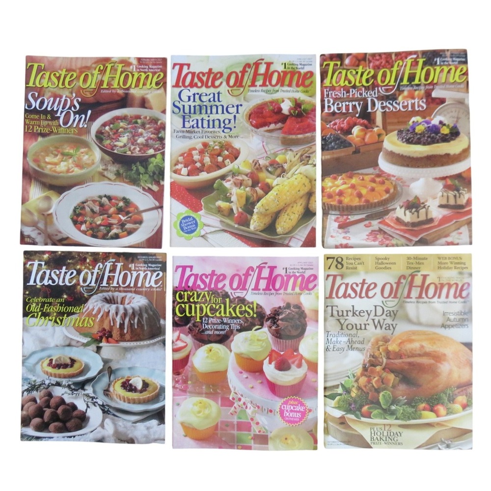 Taste of Home Magazine Collection 6 Lot ‎ 2007